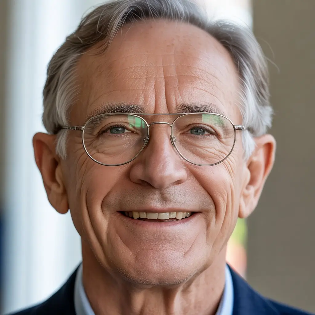 Portrait of satisfied customer James K.